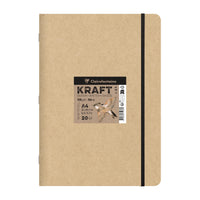 Kraftový blok Clairefontaine 115 g/m² – A5 – A4, 20 listov