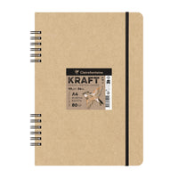 Kraftový skicovací blok Clairefontaine 115 g/m² A5 – A4 - 80 listov