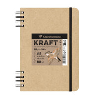 Kraftový skicovací blok Clairefontaine 115 g/m² A5 – A4 - 80 listov