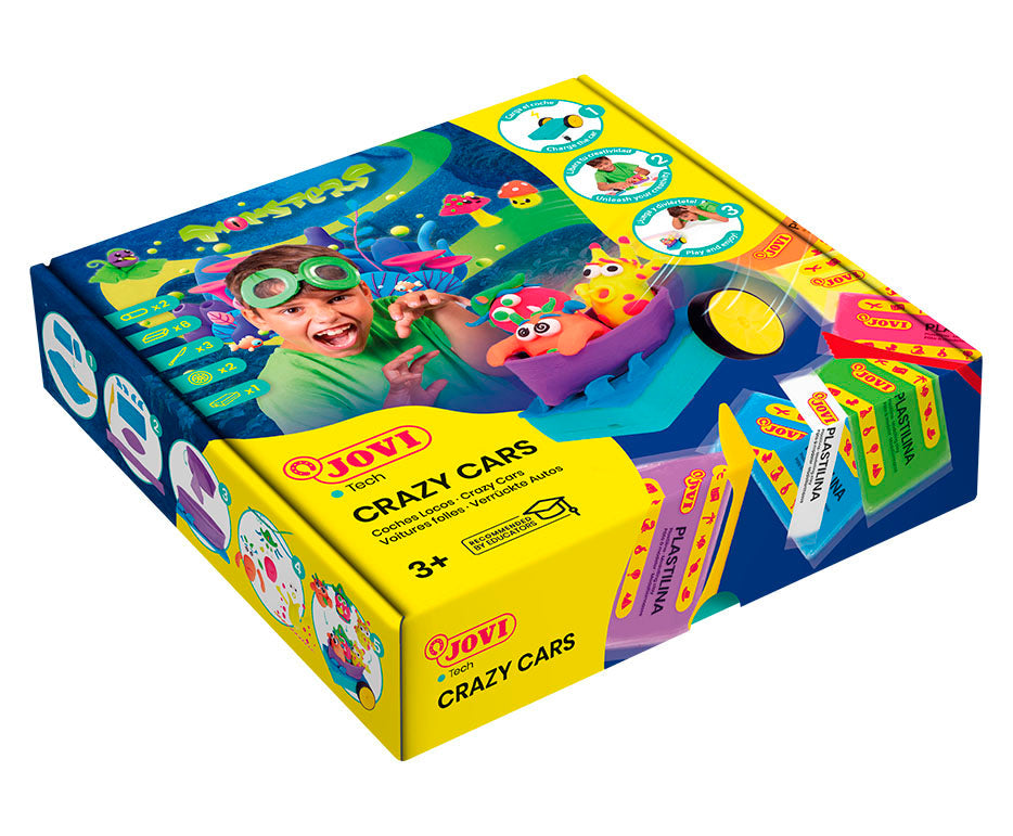 Kreatívna modelovacia sada Jovi Tech Crazy Cars Príšery - 14 ks