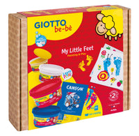 Kreatívna sada GIOTTO be-bè My Little Feet na odtlačky rúk a nôžok – 5 ks