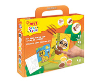 Kreatívna sada na maľovanie pieskom JOVI Play&Fun Zvieratá – 12-dielna