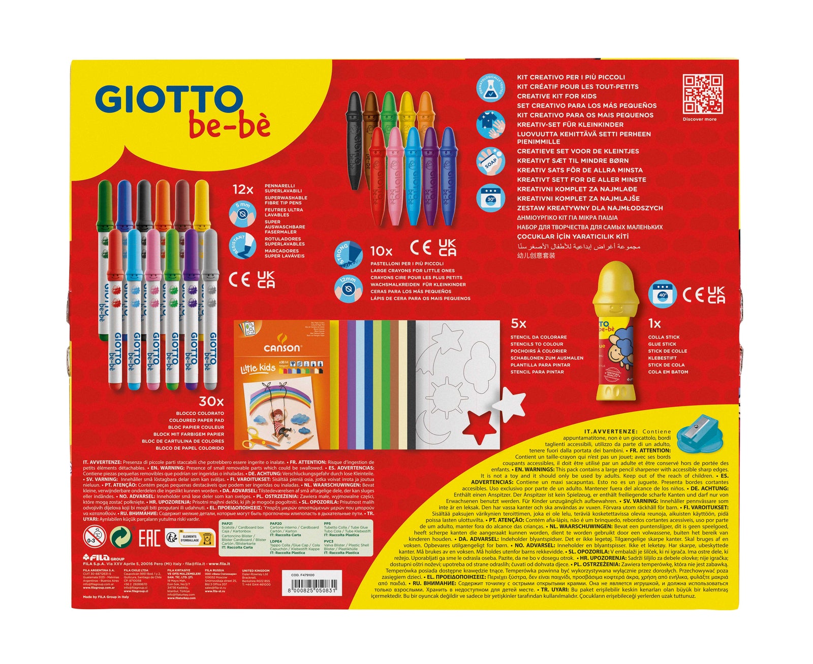 Kreatívna sada na tvorenie GIOTTO be-bè Little Creations 58 ks