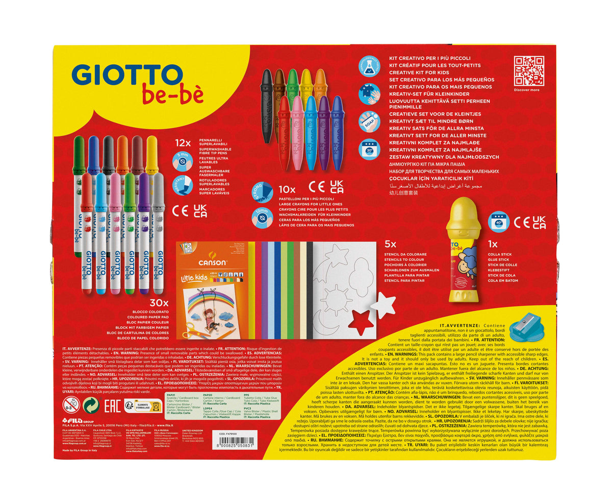 Kreatívna sada na tvorenie GIOTTO be-bè Little Creations 58 ks