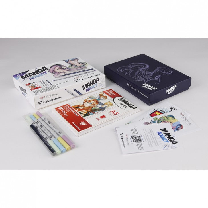 Kresliaca sada na mangu Clairefontaine Manga Addict Tombow A5 - 50 listov