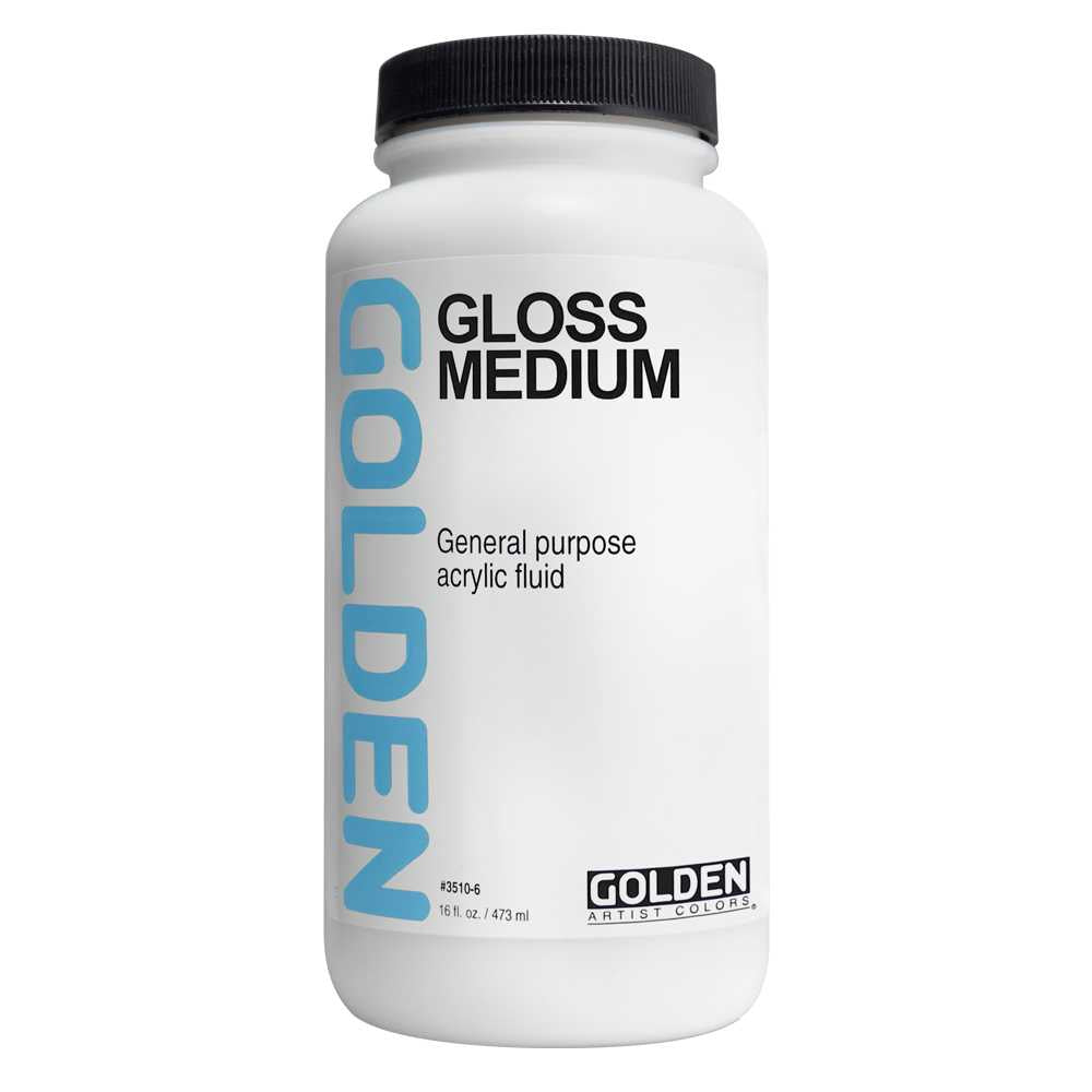 Lesklé akrylové médium GOLDEN Gloss Medium