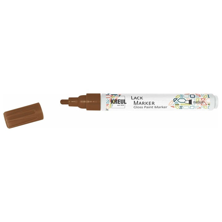 Lesklý lakový popisovač Kreul medium – medená