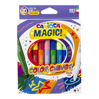 Magické fixky meniace farbu Carioca, 10 ks, mix farieb
