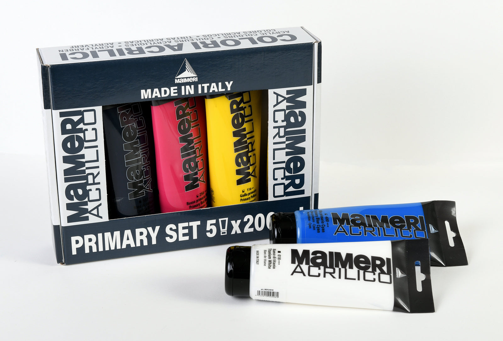 Maimeri Acrilico sada akrylových farieb Primary 200 ml