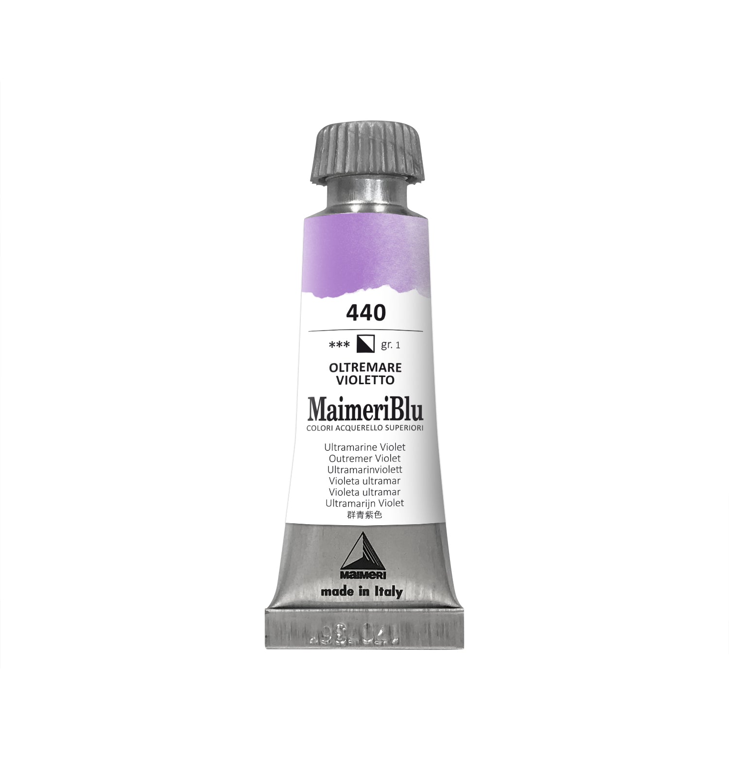 Profesionálna akvarelová farba MAIMERI Maimeri Blu 12 ml – Ultramarínová fialová