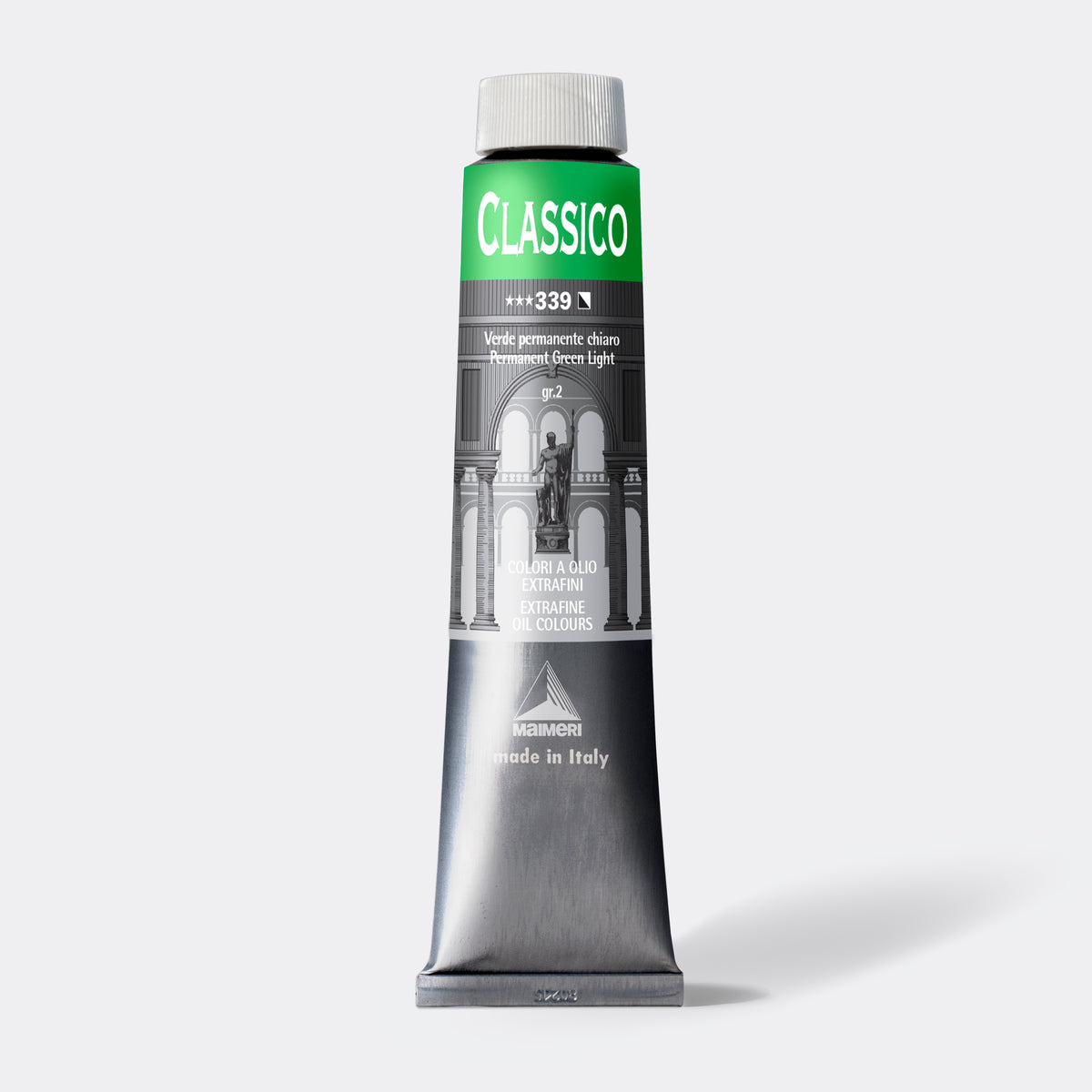 Jemná olejová farba Maimeri Classico 200 ml – Permanentná zelená svetlá