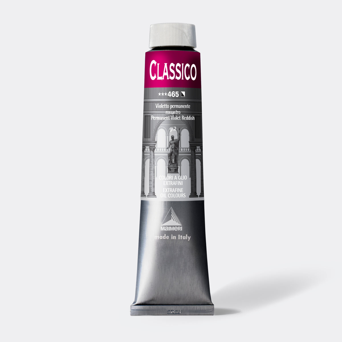 Jemná olejová farba Maimeri Classico 200 ml – Permanentná fialová červenkastá