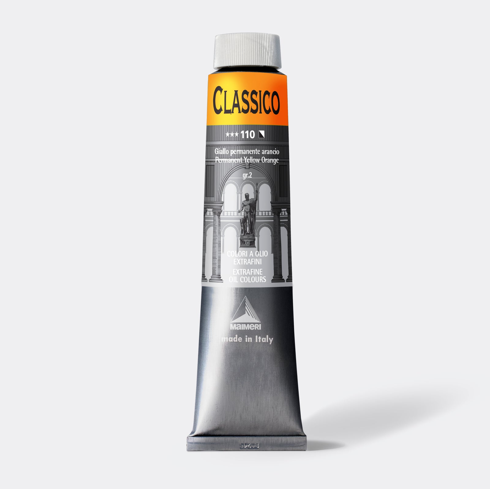 Jemná olejová farba Maimeri Classico 200 ml – Permanentná žltooranžová