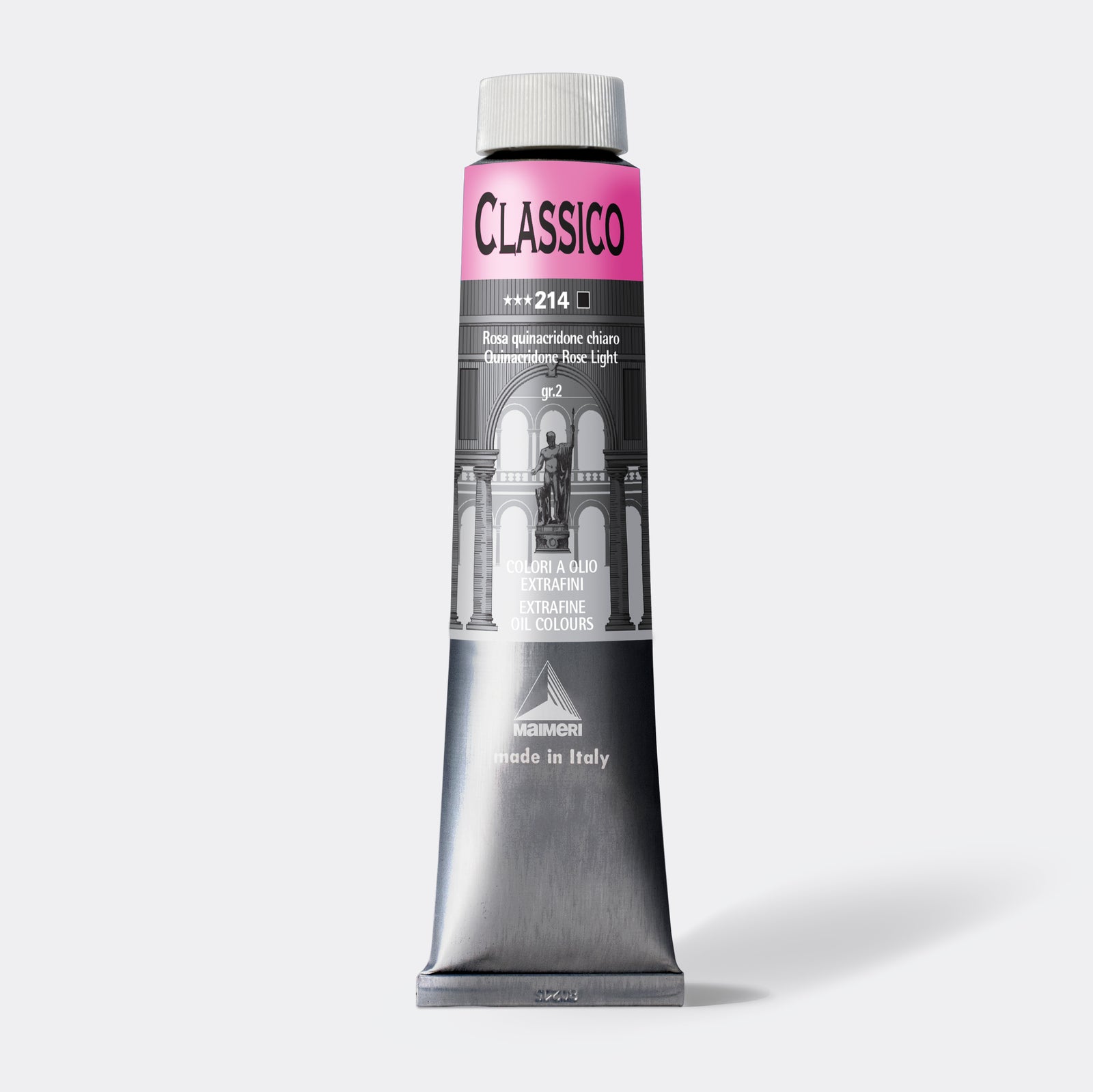 Jemná olejová farba Maimeri Classico 200 ml – Chinakridónová ružová svetlá