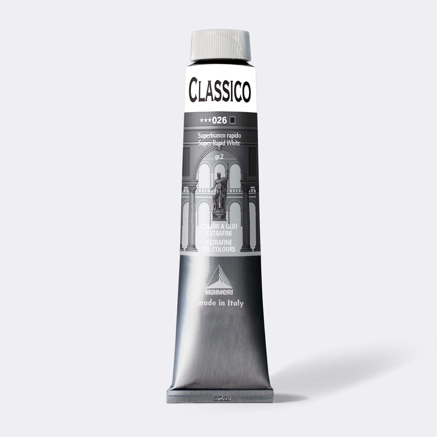 Jemná olejová farba Maimeri Classico 200 ml – Super rýchloschnúca biela