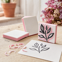 Mäkký gumový blok na rytie pečiatok 5 x 5 cm