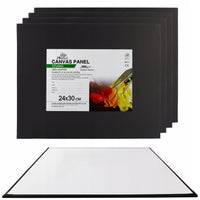 Maliarske plátno na kartóne Phoenix čierne 24 x 30 cm – súprava 5 ks