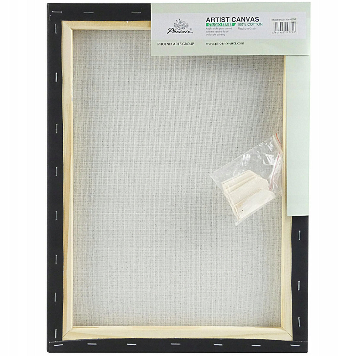 Maliarske plátno na ráme Phoenix, čierne, 260 g/m², 20 × 30 až 50 × 70 cm, vyberte si rozmer