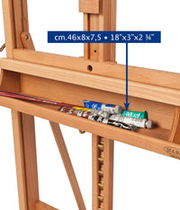 Maliarsky stojan ateliérový MABEF Workshop - bukové drevo