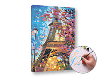 Maľovanie podľa čísel EIFFEL TOWER | vysoká náročnosť — obrázok 1
