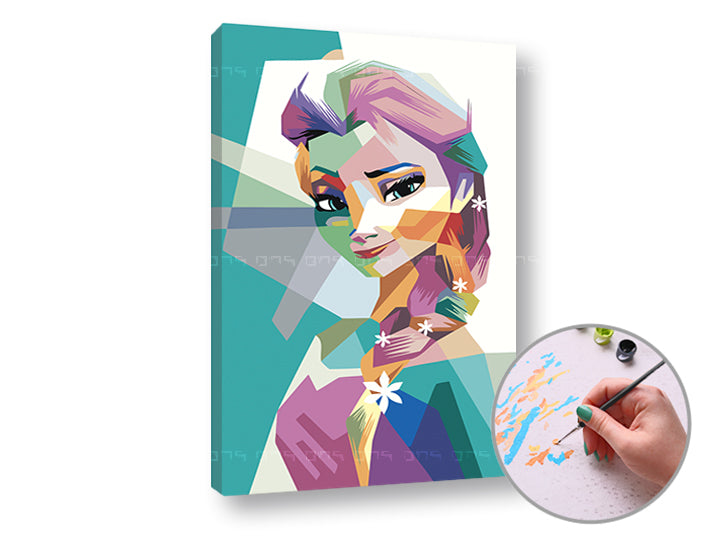 Maľovanie podľa čísel FROZEN ELSA | nízka náročnosť — obrázok 3