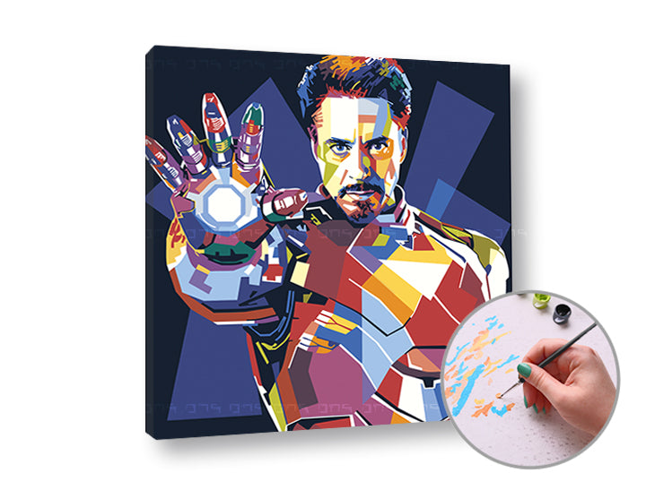 Maľovanie podľa čísel IRONMAN | nízka náročnosť — obrázok 3
