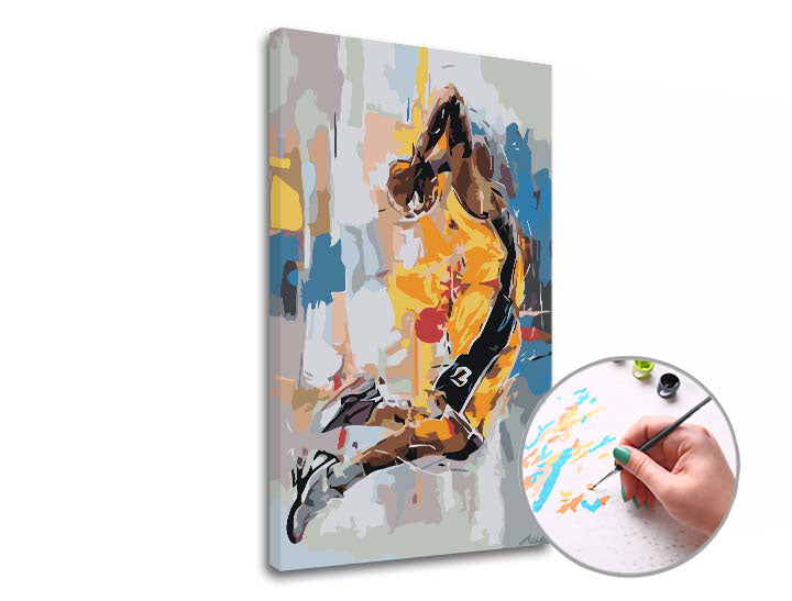 Maľovanie podľa čísel KOBE BRYANT MEMORY | nízka náročnosť — obrázok 2