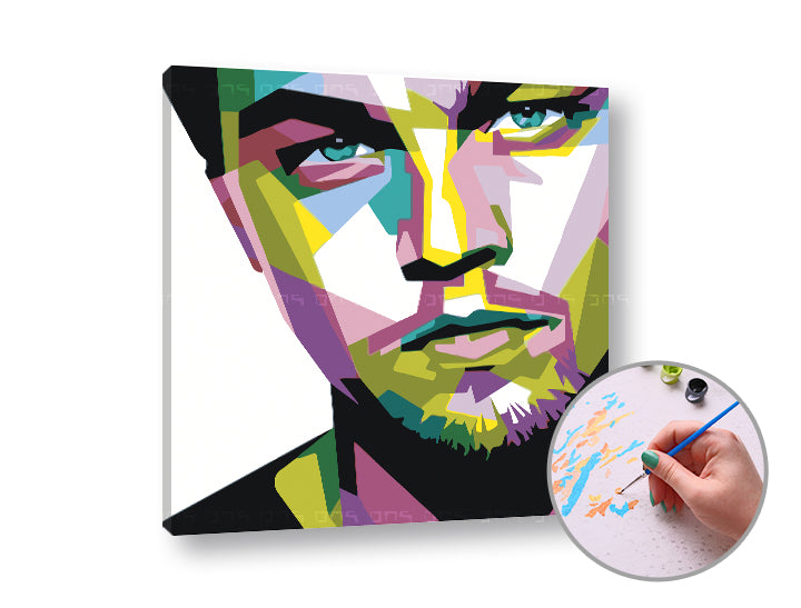 Maľovanie podľa čísel LEONARDO DICAPRIO | nízka náročnosť — obrázok 2