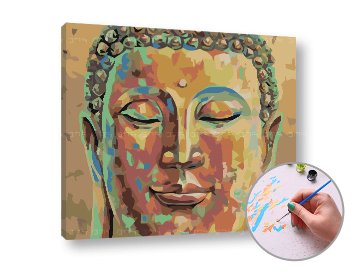 Maľovanie podľa čísel SPIACI BUDHA | nízka náročnosť — obrázok 1