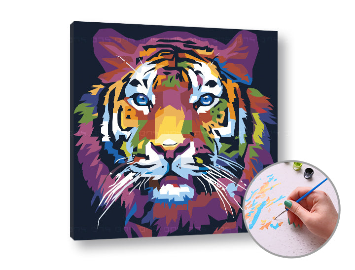 Maľovanie podľa čísel TIGER JUNGLE | nízka náročnosť — obrázok 2