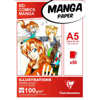 Manga Layout blok Clairefontaine 100 g/m² A5 – A3 - 50 listov