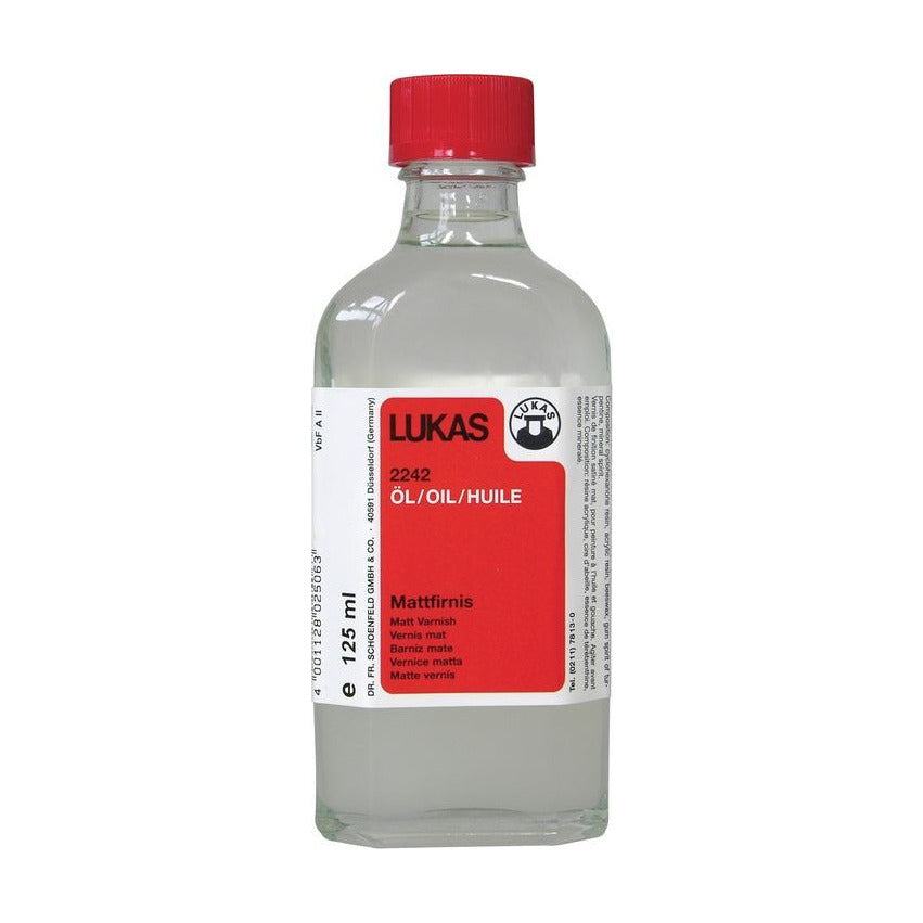 Matný záverečný lak na olejové farby LUKAS – 125 ml