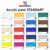 Metalická akrylová farba STANDART Kompozit 500 ml