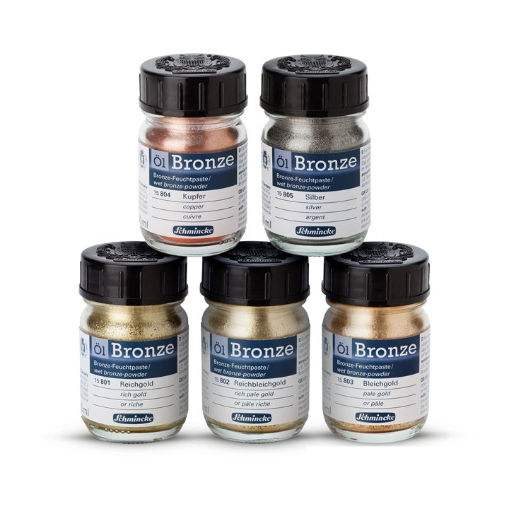 Metalický prášok Oil-Bronze Schmincke 50 ml