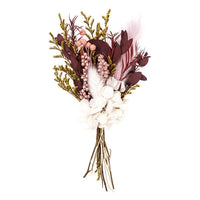 Mini sušená kytica „Burgundy Queen“ / 20 cm — obrázok 3