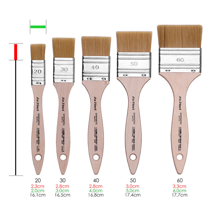 Mottler štetec Synthetic Bristle 2429 - da Vinci | rôzne veľkosti — obrázok 2