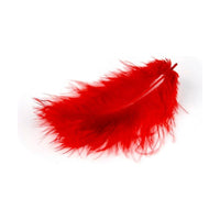 MARABU pierka 10 /12cm 17ks – červené