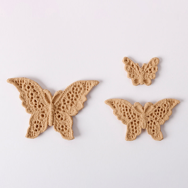 Ohybné drevo Pentart Motýľ sada 5 x 3 cm 3 ks