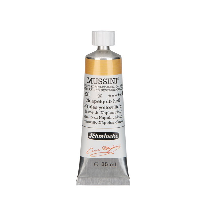Schmincke MUSSINI Ölfarben 35 ml – 231 Neapel Gelb hell
