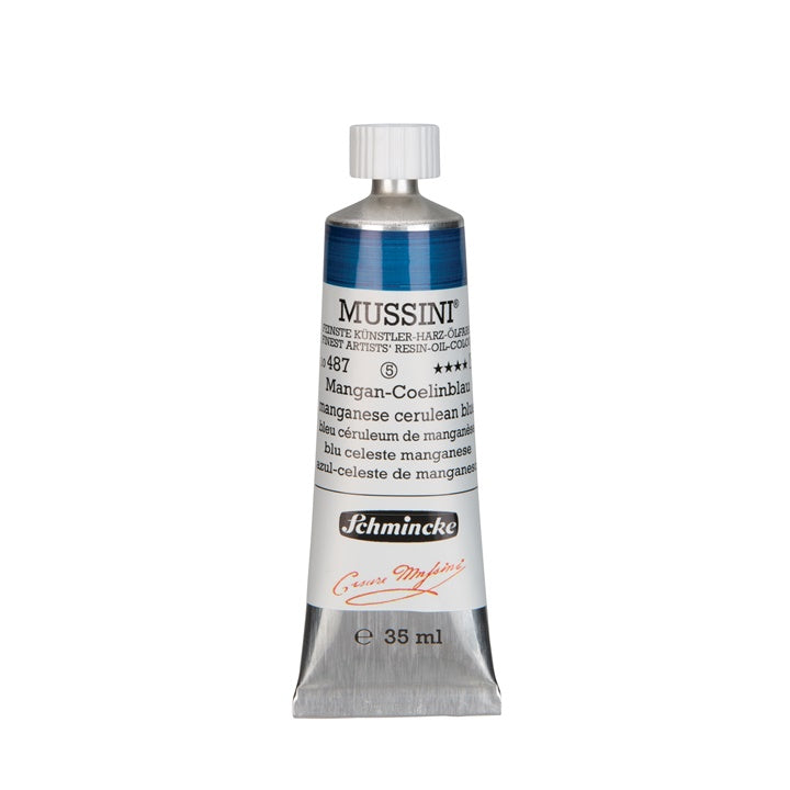 Schmincke MUSSINI Ölfarben 35 ml – 487 Mangan Himmel Blau