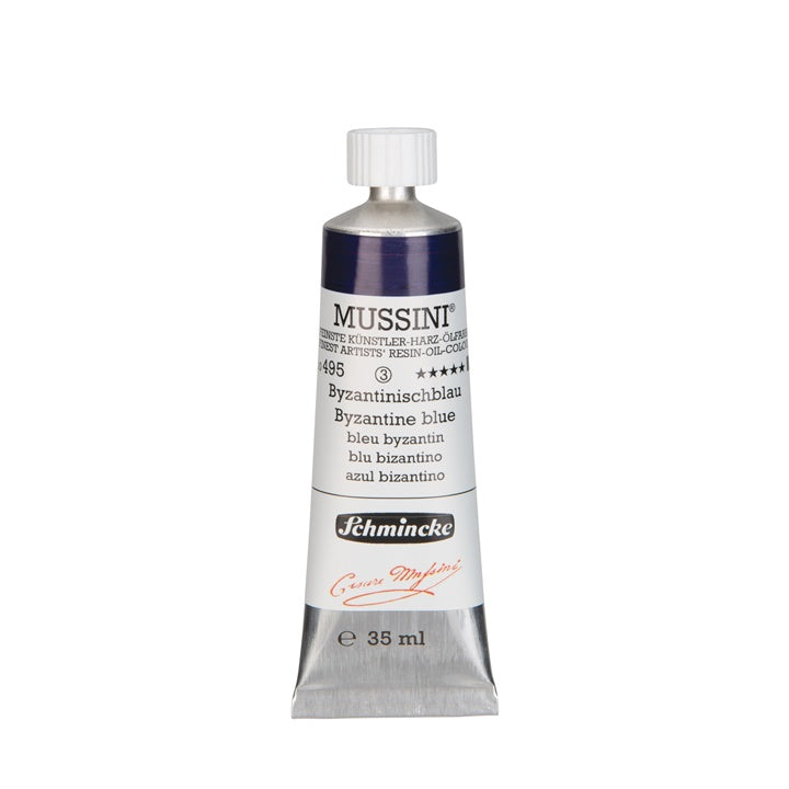 Schmincke MUSSINI Ölfarben 35 ml – 495 byzantinisch blau