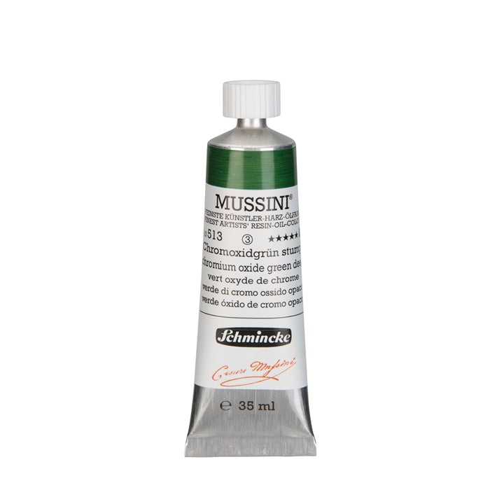 Schmincke MUSSINI Ölfarben 35 ml – 513 chromium oxide Grün dunkel