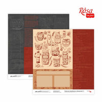 Papiere na scrapbooking 30.48 x 30.48 cm Recipe book  | rôzne motívy — obrázok 3