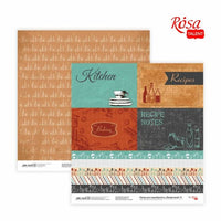 Papiere na scrapbooking 30.48 x 30.48 cm Recipe book  | rôzne motívy — obrázok 6