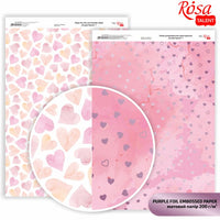 Papiere na scrapbooking Hearts A4  | rôzne odtiene — obrázok 1
