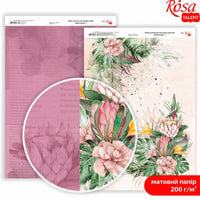 Papiere na scrapbooking King Protea A4