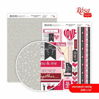 Papiere na scrapbooking Love A4 – No. 8