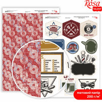 Papiere na scrapbooking Mens Style A4 – No. 8
