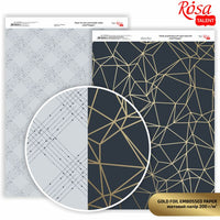 Papiere na scrapbooking Polygon A4  | rôzne odtiene — obrázok 1