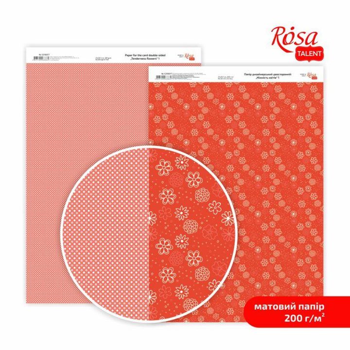 Papiere na scrapbooking Tenderness flowers A4  | rôzne motívy — obrázok 2